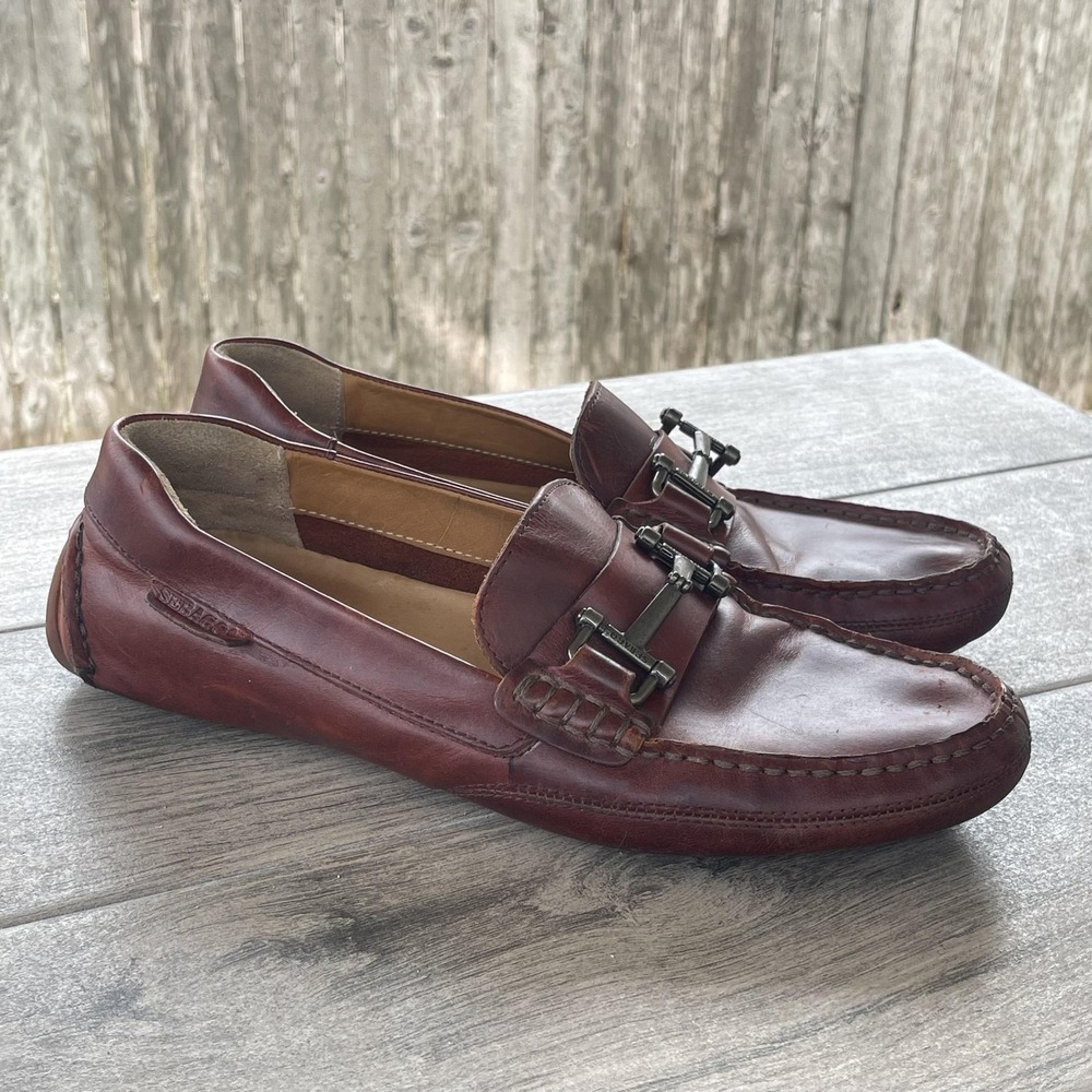 Sebago Horsebit Loafers Men 8.5 M Brown Leather‎ Driving Slip On Shoes Comfort